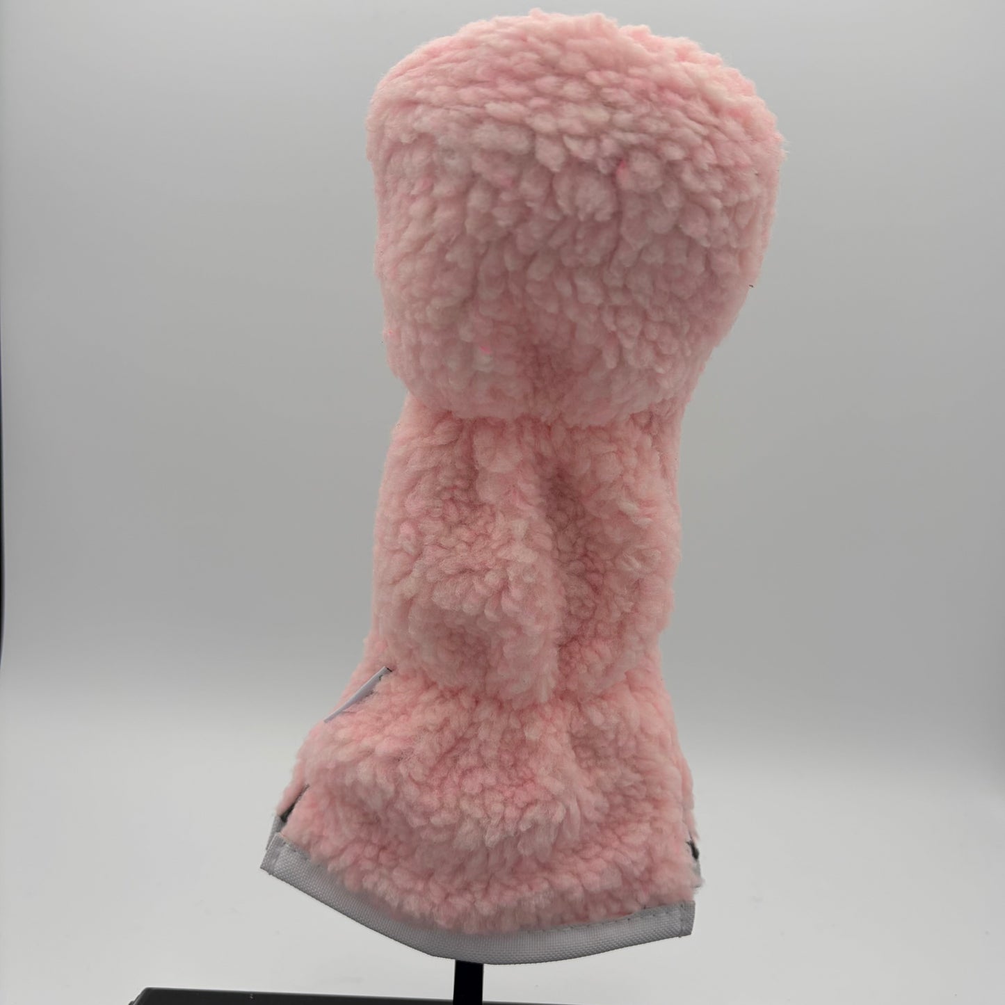 Pink Sherpa Fairway Wood Headcover w/ White Trim - Just4Golf