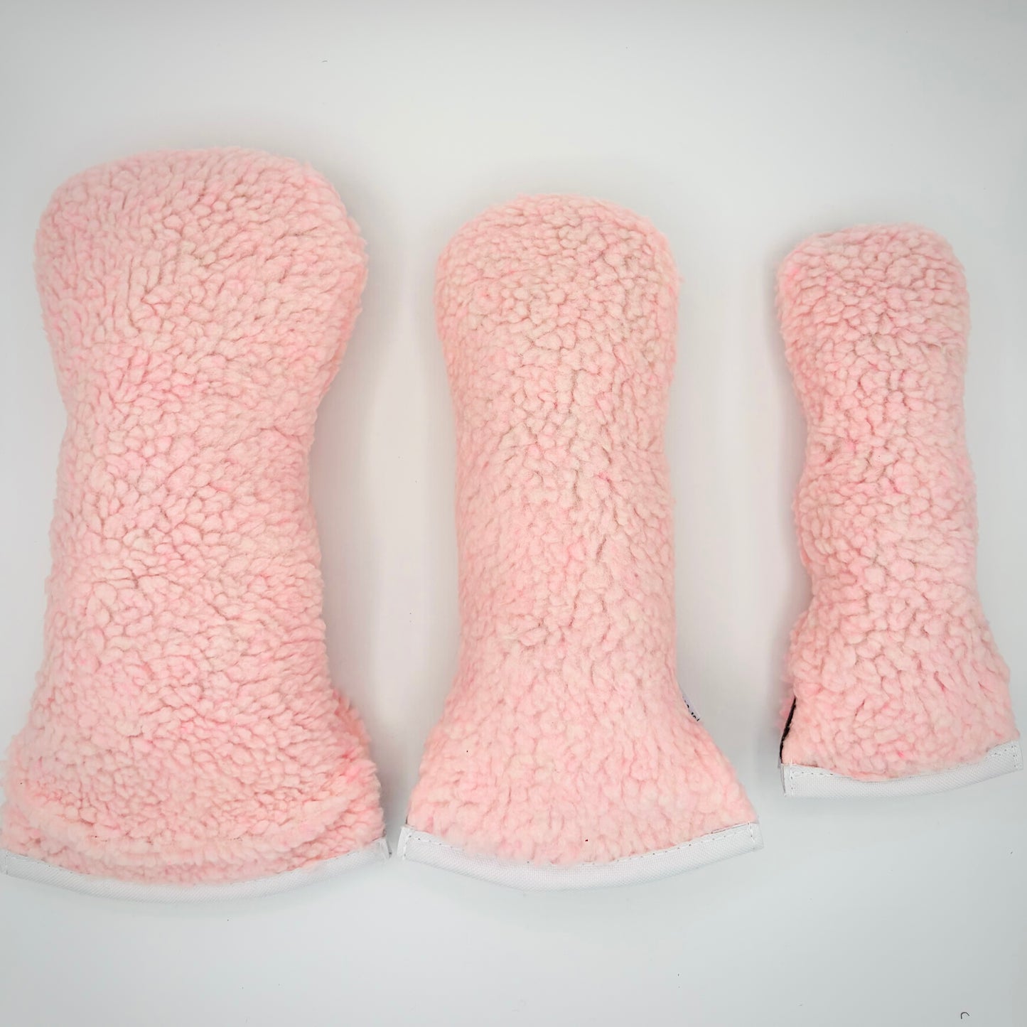 Pink Sherpa Headcover Set (Driver, Wood, Hybrid) - Just4Golf
