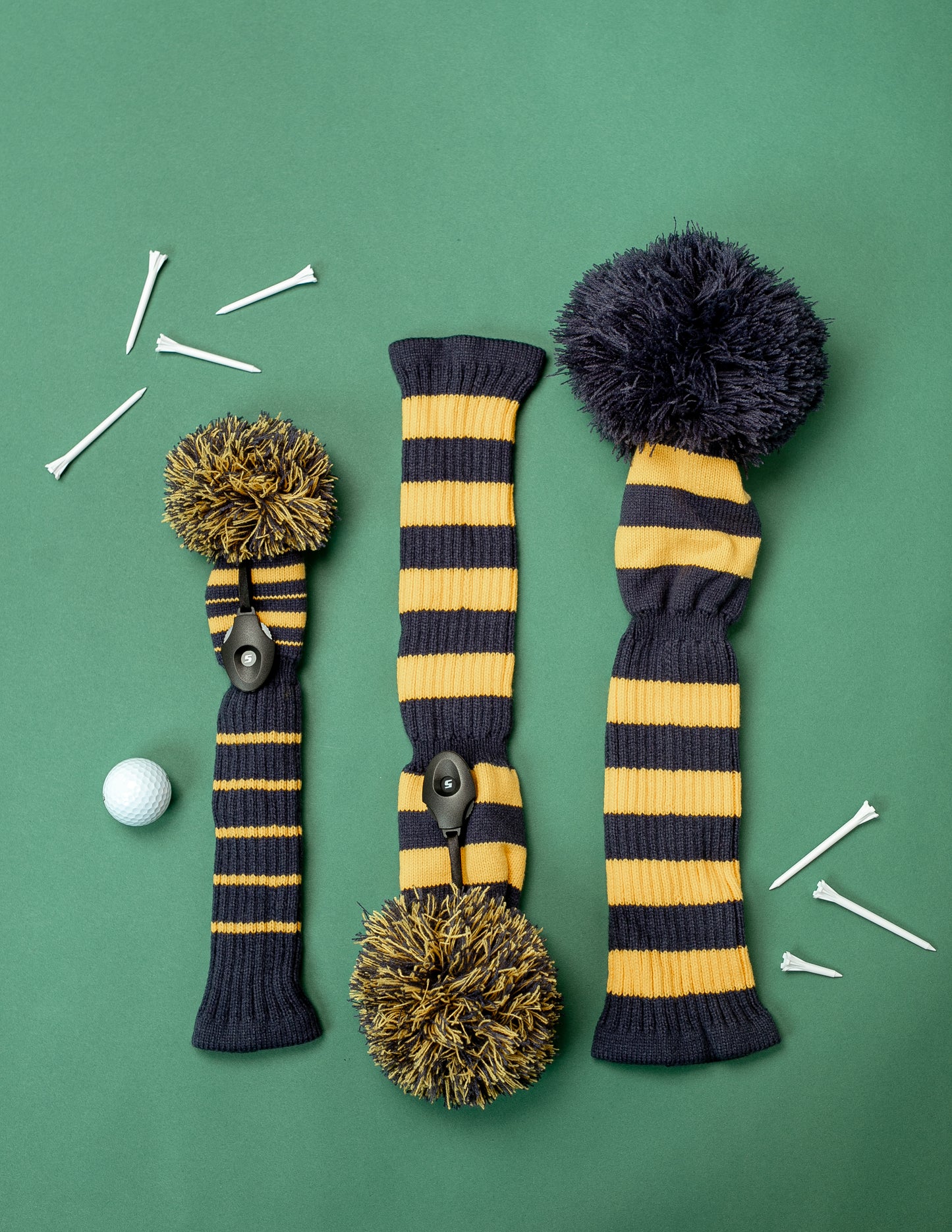 Navy & Gold Full Set (Driver, Wood, Hybrid) - Just4Golf