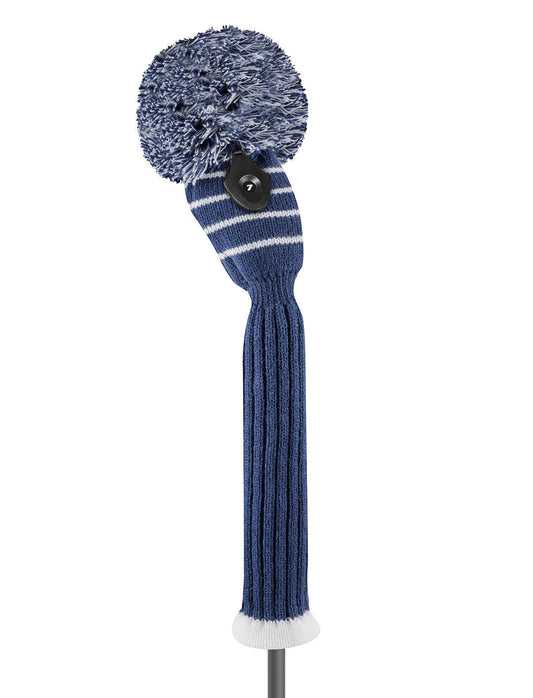 Navy Blue Striped Hybrid Headcover - Just4Golf