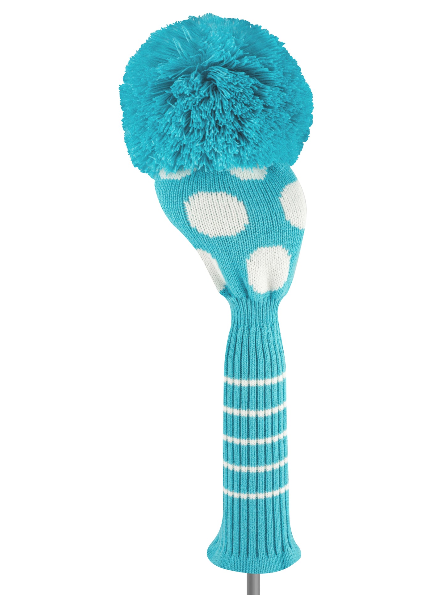 Dot Headcover Set - Turquoise & White