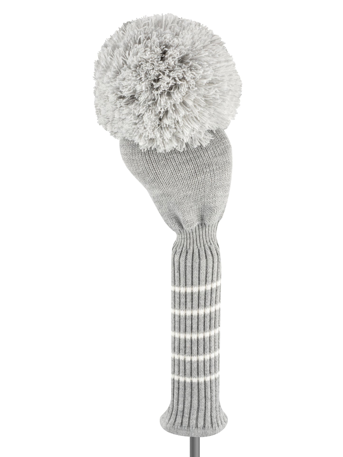 Gray Solid Knit Driver Headcover - Just4Golf
