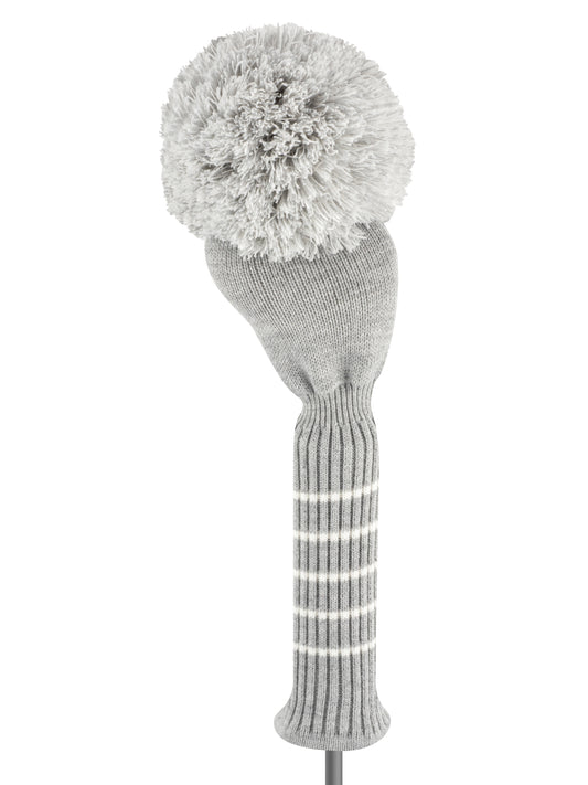 Gray Solid Knit Driver Headcover - Just4Golf