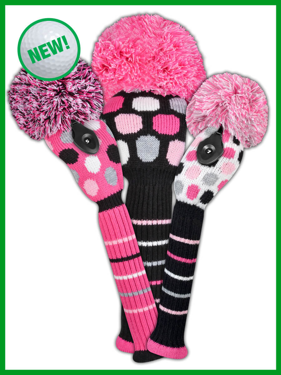 Just 4 Golf: Colorful Knit Golf Club Covers & Accessories, Par-fect! –  Just4Golf