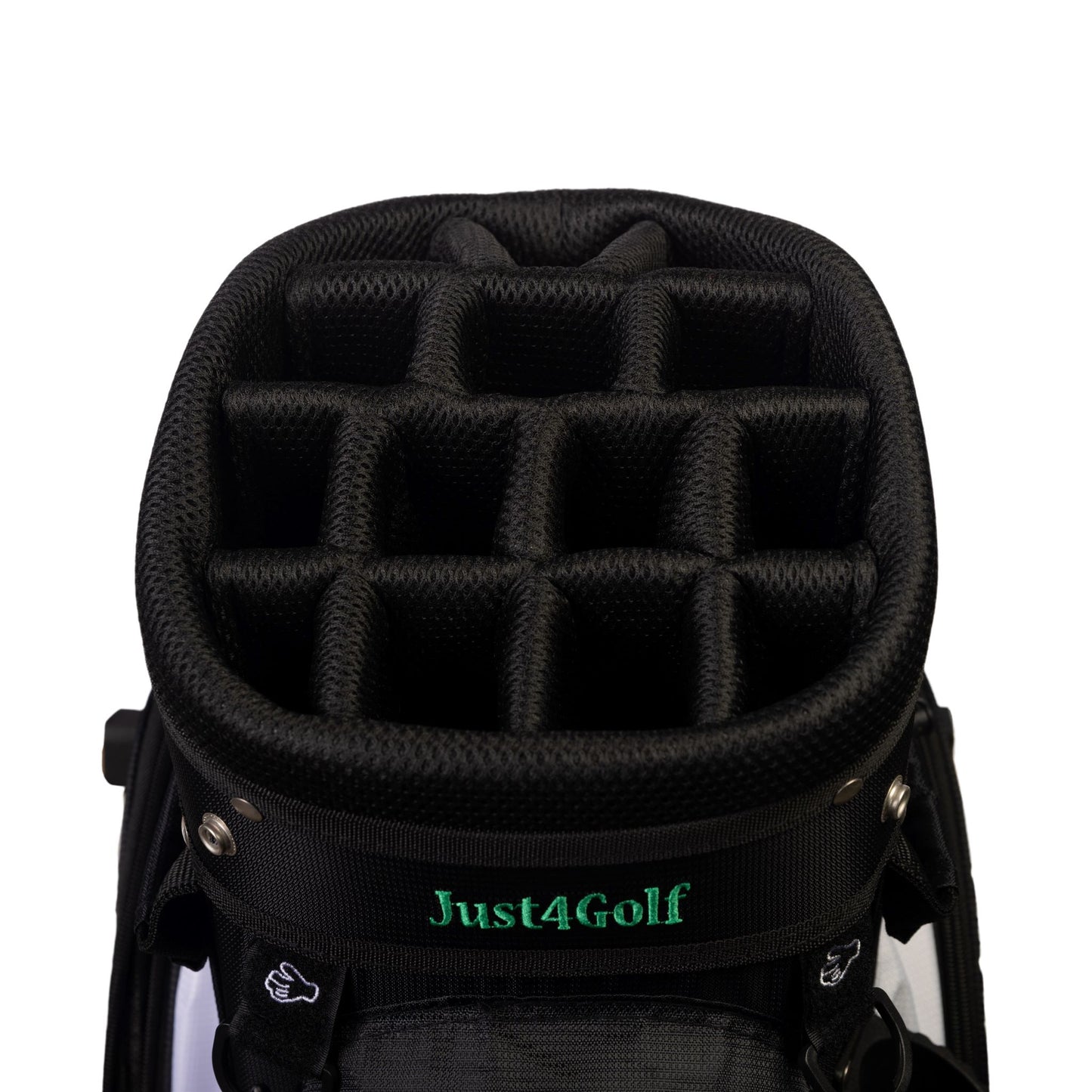 Just4Golf Black Golf Bag - Cart Size Golf Bag - Super Sale!