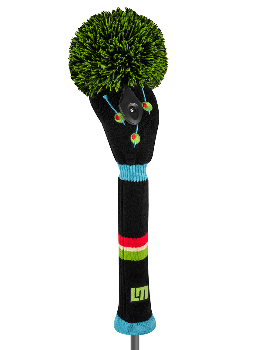 Happy Hour Martini Knit Fairway Wood Headcover (Loudmouth Golf collab) - Just4Golf