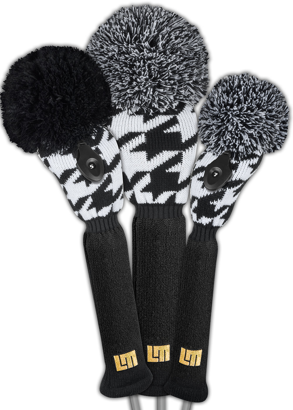 Oakmont Houndstooth Headcover Set (Loudmouth Golf collab) - Just4Golf