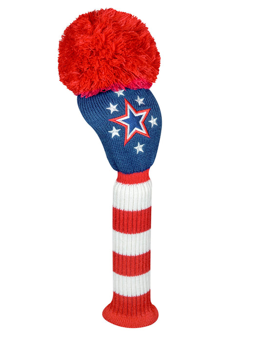 Stars & Stripes Driver Headcover - Red, White, Blue