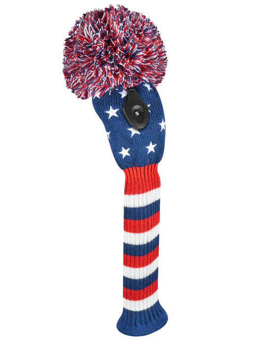 Stars & Stripes Fairway Headcover - Red, White, Blue