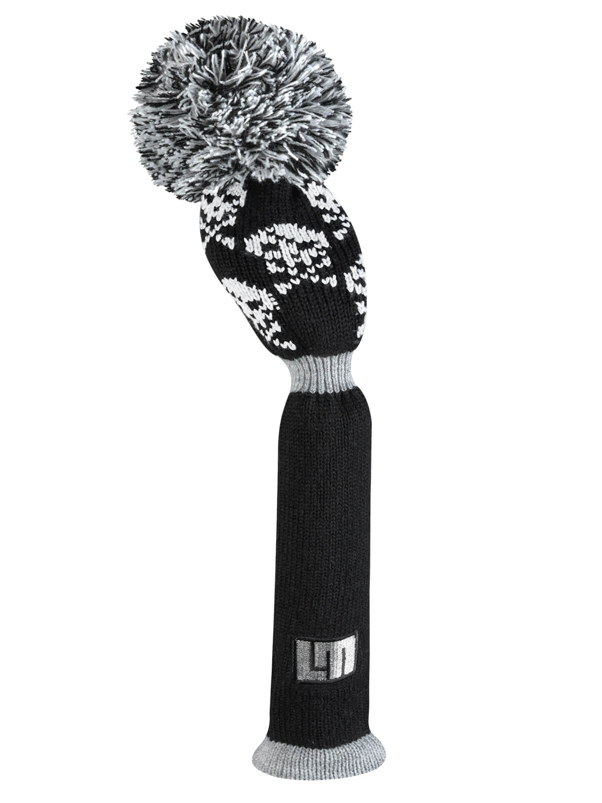 Just4Golf Black Shiver Skull Hybrid Knit Headcover (Loudmouth Golf collaboration)