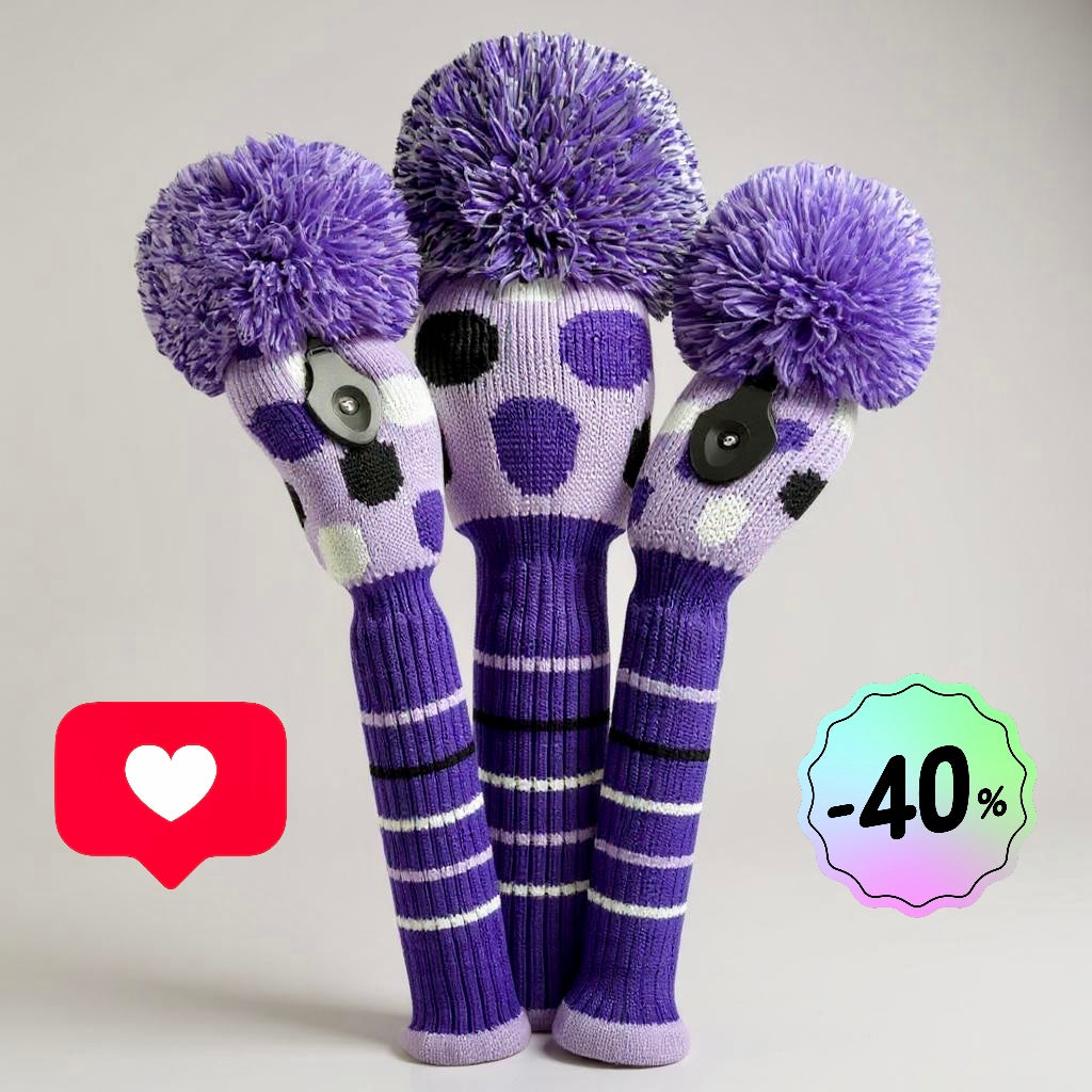 Just4Golf: Colorful Knit Golf Headclub Covers & Accessories