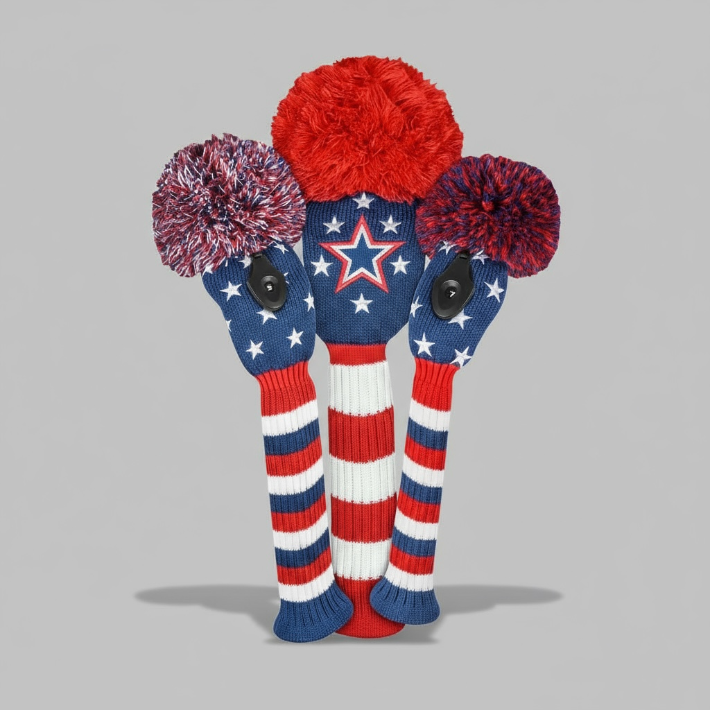 Stars & Stripes Headcover Set - Just4Golf