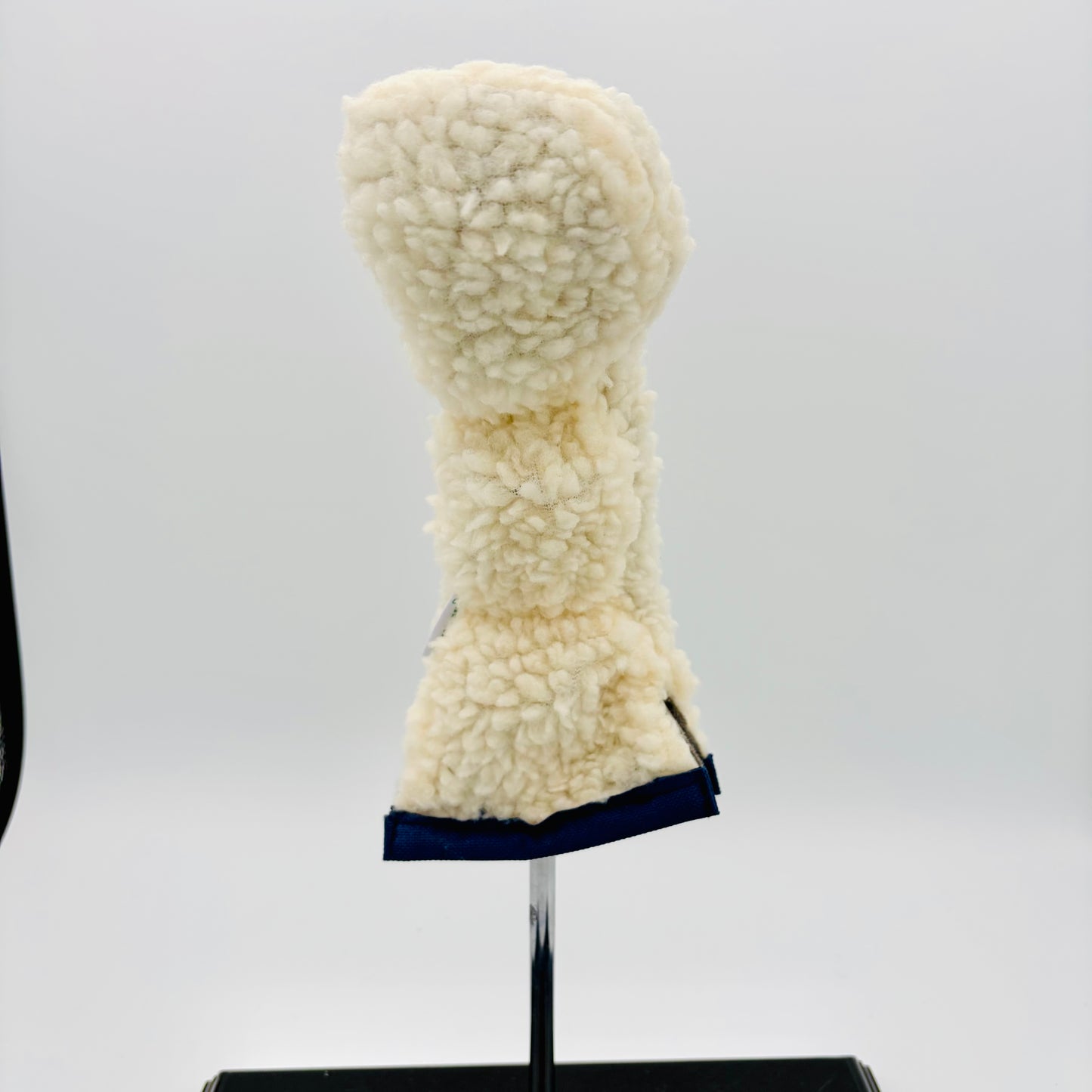 Cream Sherpa Hybrid Headcover w/ Navy Trim - Just4Golf