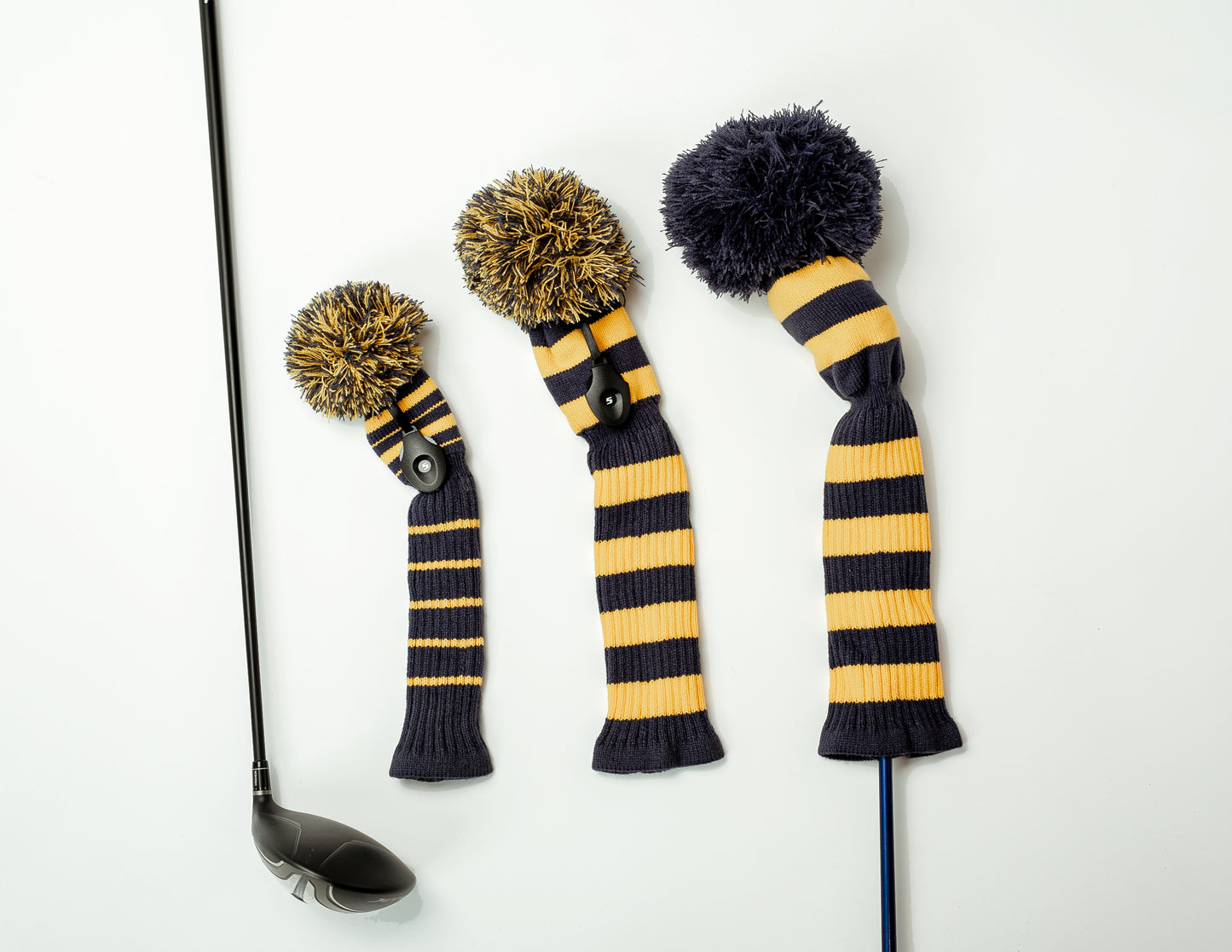 Navy & Gold Full Set (Driver, Wood, Hybrid) - Just4Golf