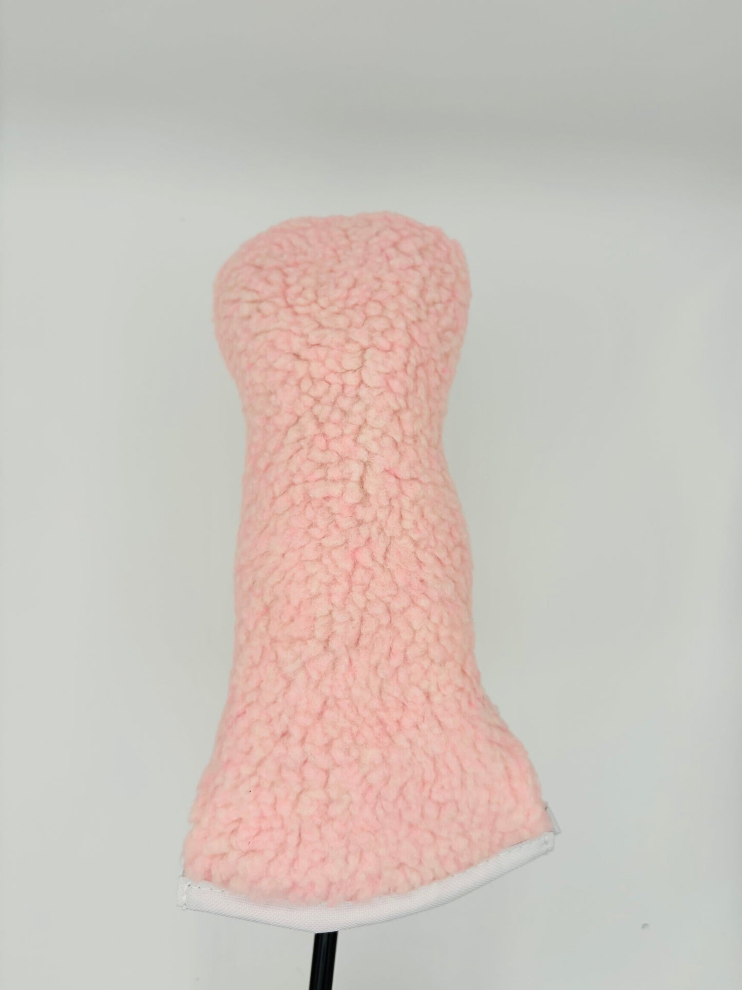 Pink Sherpa Fairway Wood Headcover w/ White Trim - Just4Golf