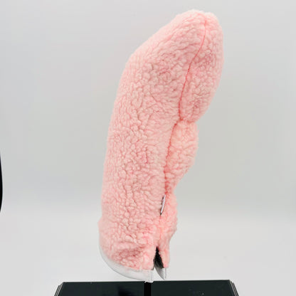 Pink Sherpa Driver Headcover w/ White Trim - Just4Golf