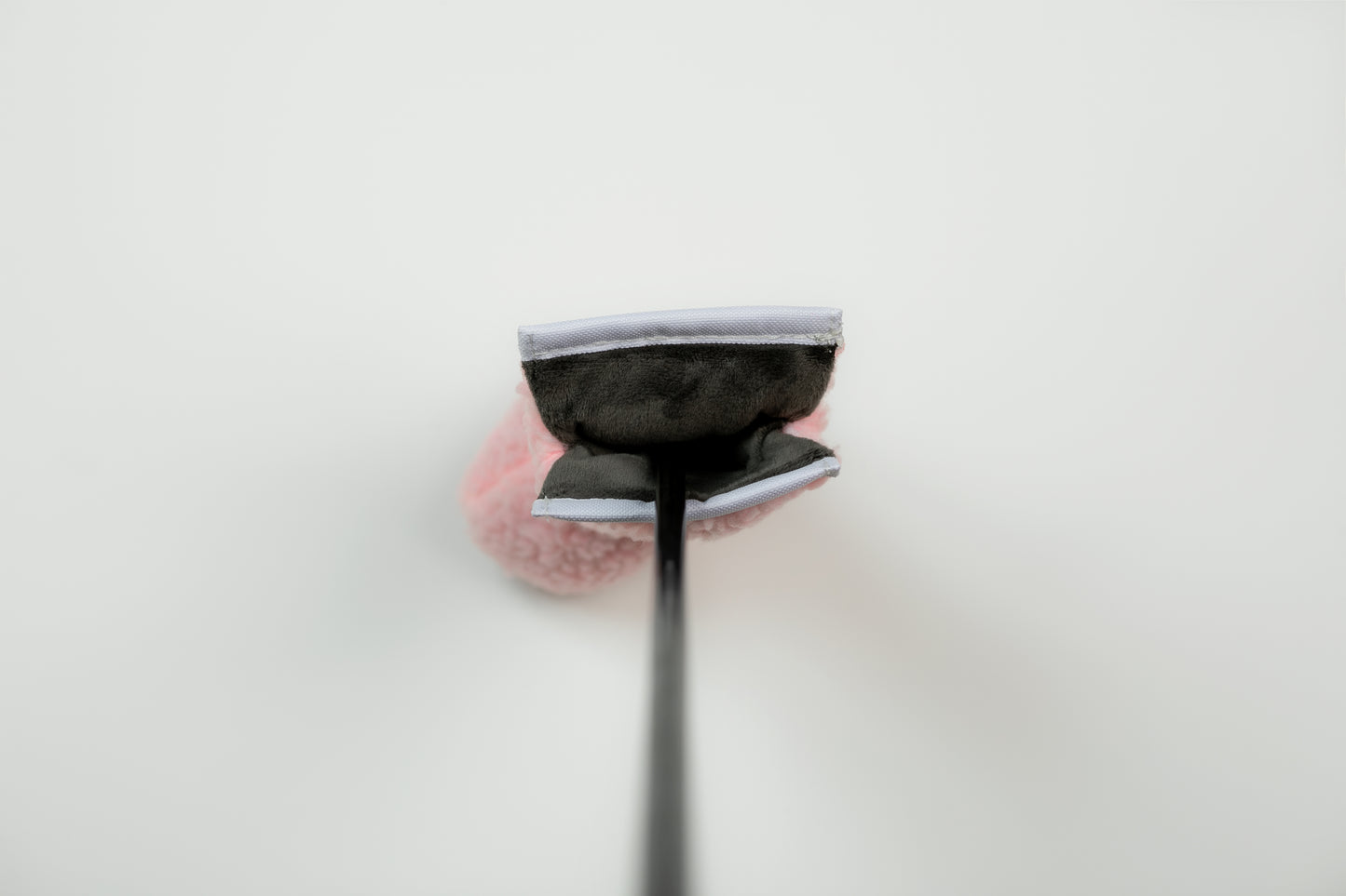 Pink Sherpa Hybrid Headcover w/ White Trim