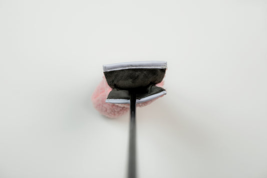 Pink Sherpa Hybrid Headcover w/ White Trim