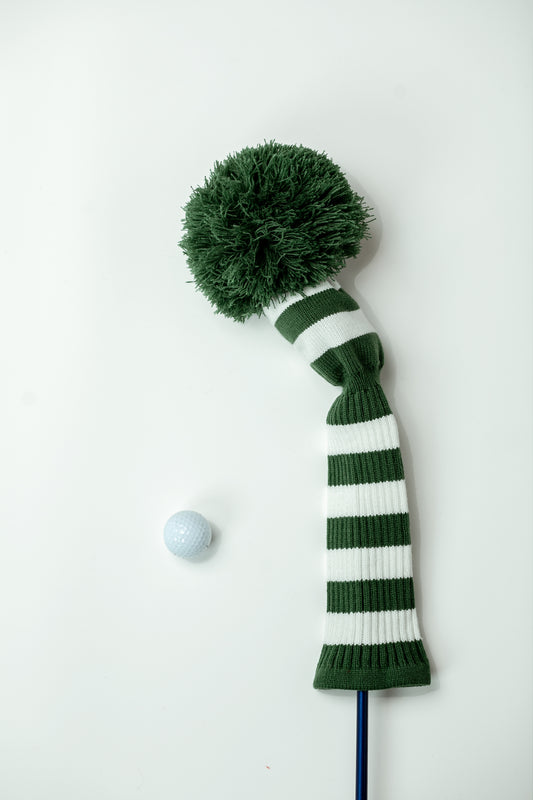Green & White Driver Headcover - Just4Golf