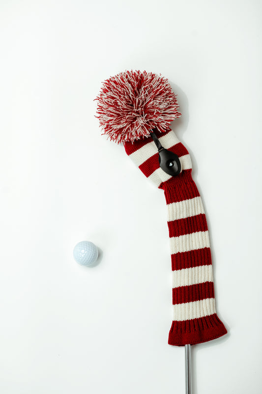 Crimson & Cream Fairway Wood Headcover - Just4Golf