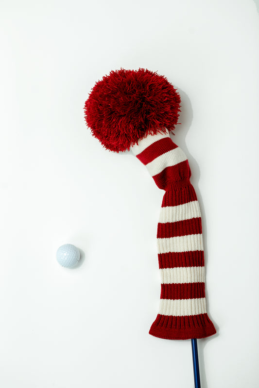 Crimson and Cream Driver Headcover - Just4Golf