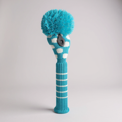 Turquoise & White Dot Fairway Headcover - Just4Golf