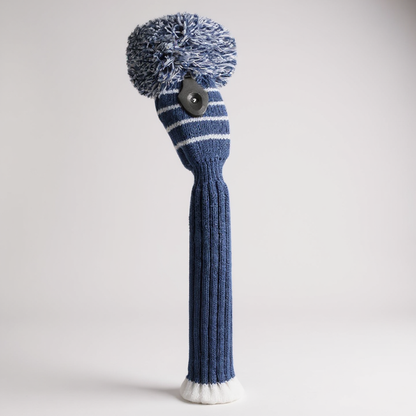 Navy Blue Striped Hybrid Headcover - Just4Golf