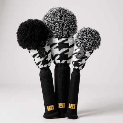 Oakmont Houndstooth Headcover Set (Loudmouth Golf collab) - Just4Golf