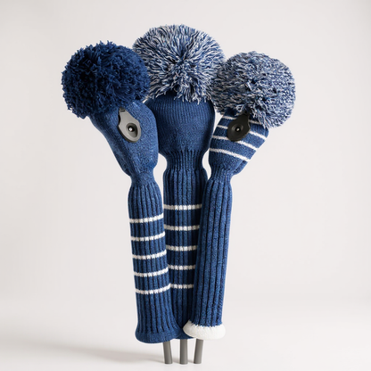 Navy Solid Headcover Set - Just4Golf