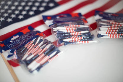 Tees - USA Flag Golf Tee Pack