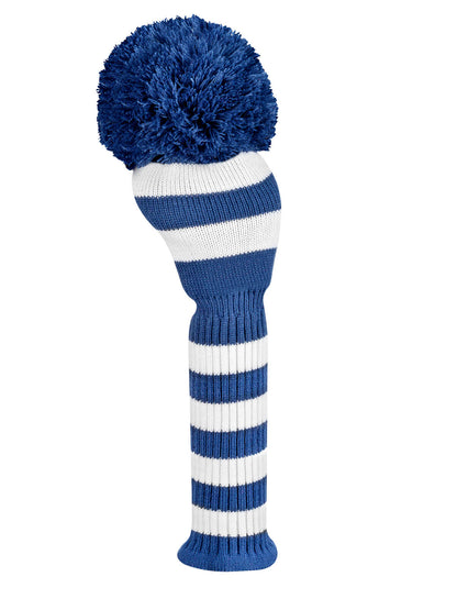 Navy Blue & White Stripe Driver Headcover - Just4Golf